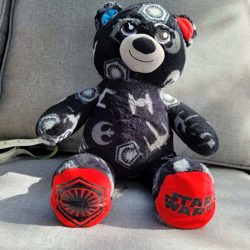 Build A Bear Teddy Plush Star Wars Dark/Light Side Teddy Bear